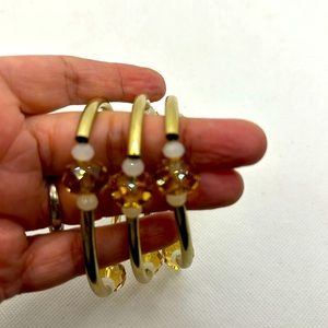Gold and brown beads bracelet